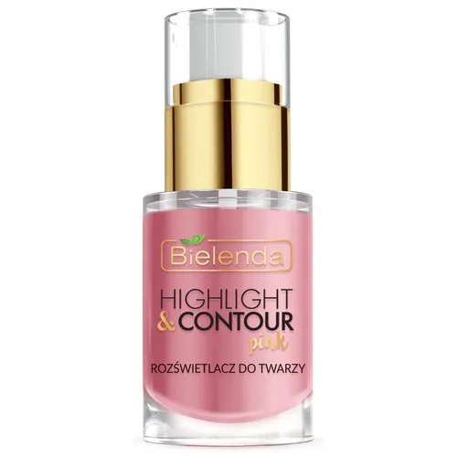 Bielenda Highlight & Contour, Pink, Rozświetlacz do twarzy - 2