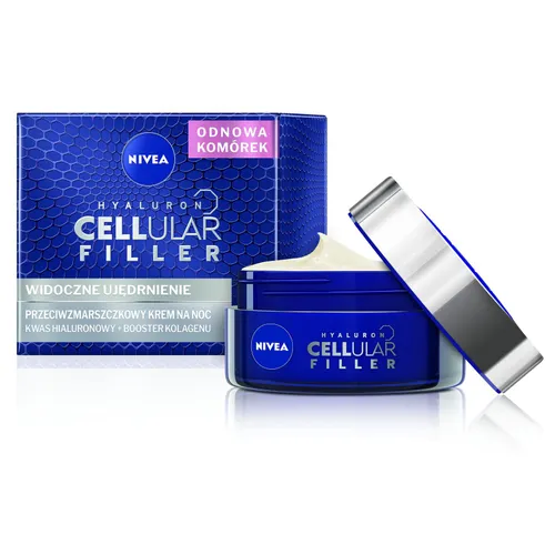 Nivea Hyaluron Cellular Filler "Widoczne Ujędrnienie", Krem przeciwzmarszczkowy ujędrniający na noc