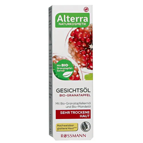Alterra Gesichtsol Bio - Granatapfel (Olejek do twarzy z granatem)
