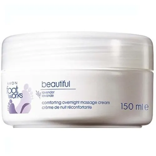 Avon Foot Works, Beautiful Lavender, Comforting Overnight Massage Cream [Overnight Treatment with Lavender] (Intensywnie pielęgnujący krem do masażu stóp na noc [Intensywnie nawilżająca kuracja lawendowa do stóp]) - 2