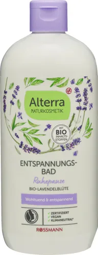 Alterra Entspannungs-Bad Ruhepause Bio- Lavendelblute (Płyn do kąpieli `Kwiat lawendy Bio`)