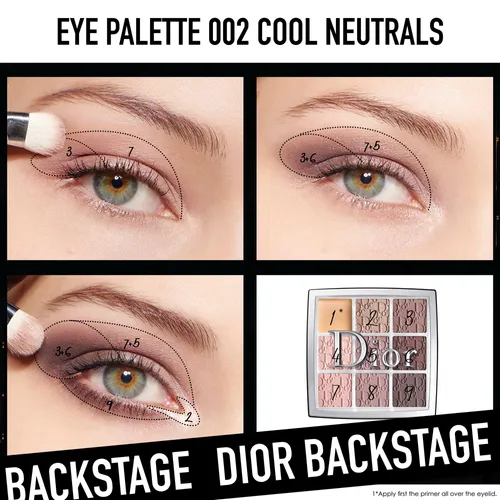 Christian Dior Backstage, Eye Palette 002 Cool Neutrals (Paleta cieni do powiek) - 3
