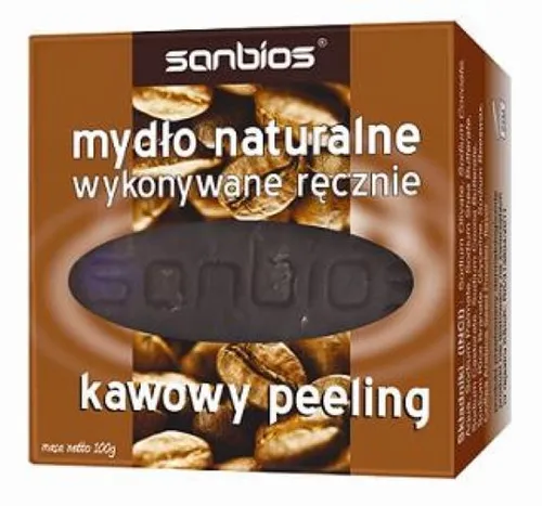 Sanbios Mydło naturalne `Kawowy peeling`