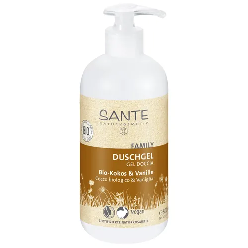 Sante Naturkosmetik Family, Duschgel Coco & Vanilla (Żel pod prysznic `Kokos i wanilia`) - 2