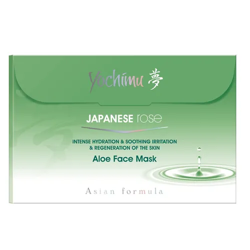 Jacques Battini Yochimu, Japanese Rose Intense Hydration & Soothing Irritation & Regeneration Of The Skin Aloe Face Mask (Maska aloesowa intensywnie nawilżająca, łagodząca podrażnienia i regenerująca skórę)
