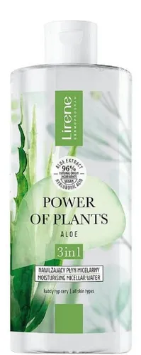 Lirene Dermoprogram Power of Plants, Nawilżający płyn micelarny 3w1 `Aloe`