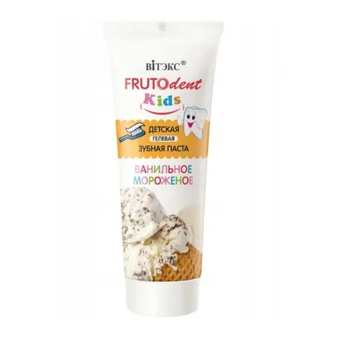 Bielita Bitekc Cosmetics. Frutodent Kids, Pasta do zębów `Lody waniliowe`
