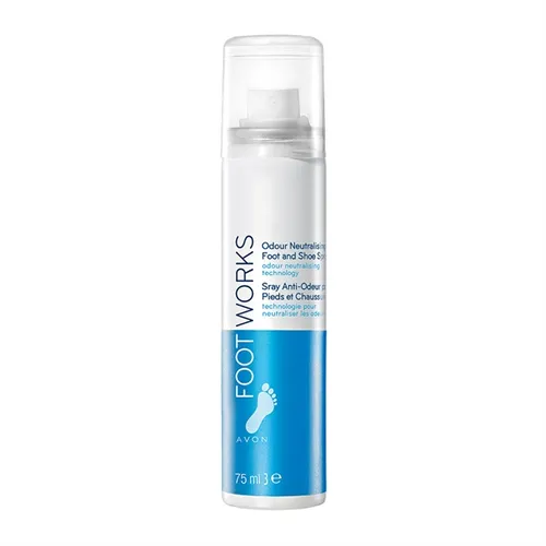 Avon Foot Works, Odour Neutralising Foot and Shoe Spray (Spray do stóp i obuwia z technologią neutralizacji zapachów) - 1