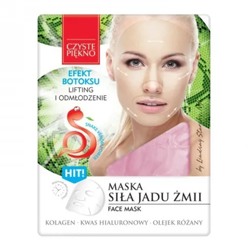 Czyste Piękno Maska w płacie 'Siła jadu żmii'