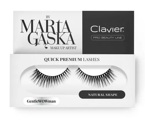 Clavier Quick Premium Lashes by Marta Gąska, Rzęsy na pasku `GentleWOWman  803` - 1