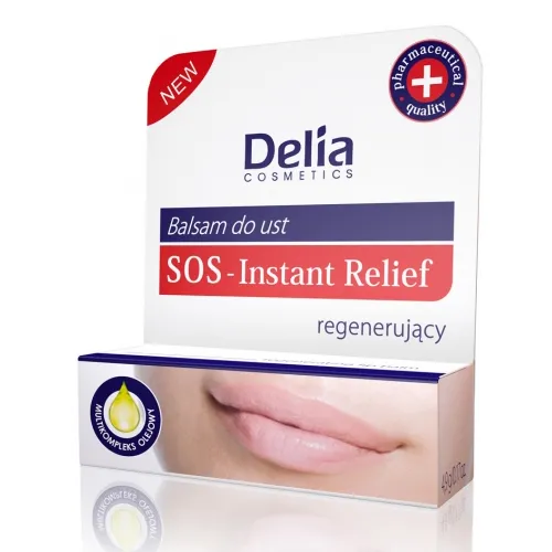 Delia Renerujący balsam do ust SOS z multikompleksem olejowym `Instant Relief`