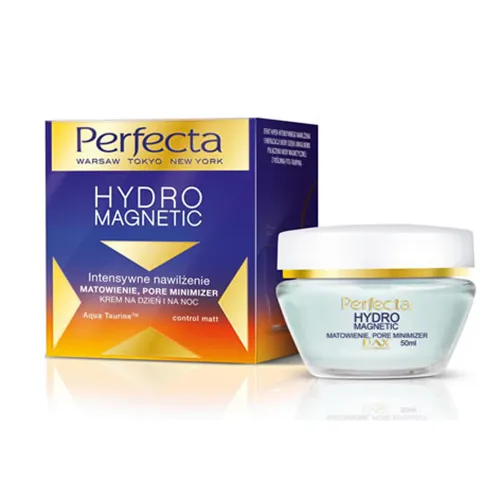 Perfecta Hydro Magnetic, Krem na dzień i na noc 'Intensywne nawilżenie, matowienie, pore minimizer'