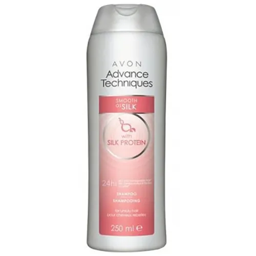 Avon Advance Techniques, Smooth as Silk Shampoo (Szampon do włosów trudnych do ułożenia `Gładkosć jedwabiu`)