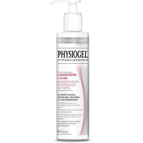 Physiogel Łagodzenie i Ulga, Łagodne mleczko oczyszczające do twarzy