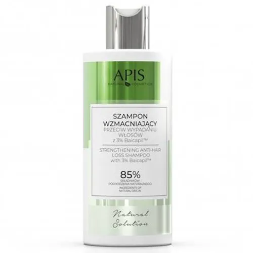 Apis Natural Solution, Szampon wzmacniający przeciw wypadaniu włosów z 3% Baicapil