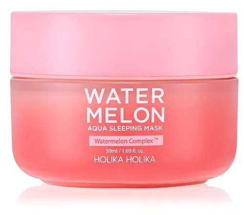 Holika Holika Watermelon  Aqua Sleeping Mask (Intensywna maska na noc ​​do szybkiej regeneracji skóry suchej i odwodnionej)