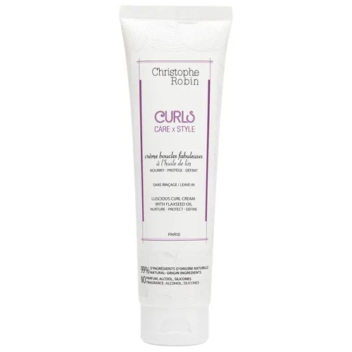 Christophe Robin Curls Care x Style, Luscious Curl Cream with Flaxseed Oil (Krem do loków z olejem lnianym)