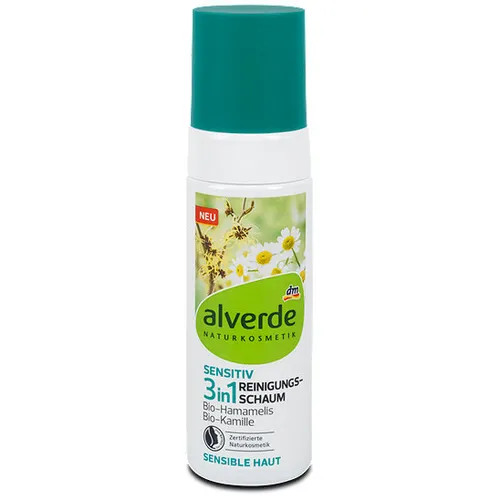 Alverde Reinigungsschaum Sensitiv 3in1 (Oczyszczająca pianka do skóry wrażliwej 3w1) - 2
