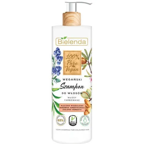 Bielenda 100% Pure Vegan, Wegański szampon do włosów farbowanych