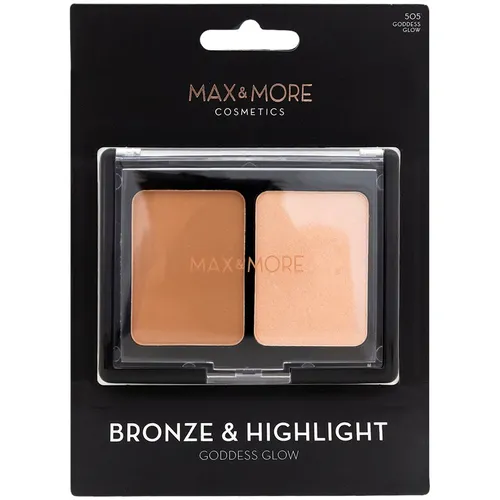 Max & More Bronze & Highlight Powder (Puder brązujący i rozświetlający) - 2