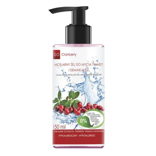 Go Cranberry Micelarny żel do mycia twarzy i demakijażu