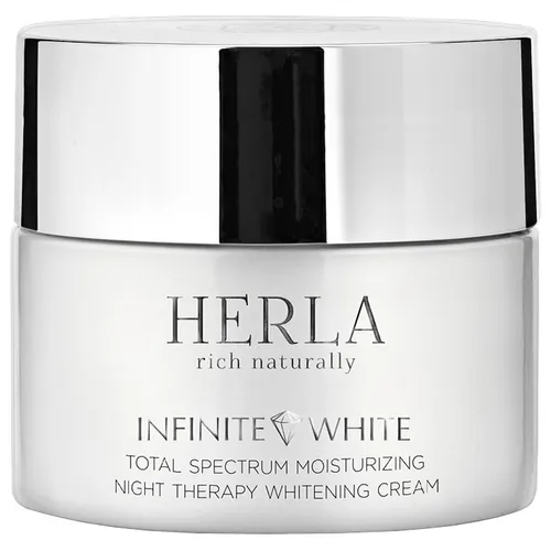 Herla Infinite White, Total Spectrum Moisturizing Night Therapy Whitening Cream (Nawilżający krem na noc wybielający przebarwienia) - 1