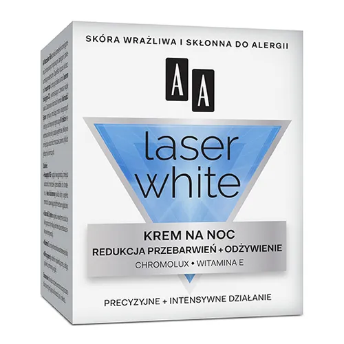 AA Laser White, Night Cream (Krem na noc 'Redukcja przebarwień + odżywienie')