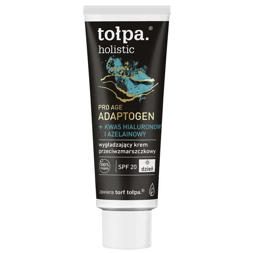 Tołpa Holistic, Pro Age Adaptogen, Wygładzający krem przeciwzmarszczkowy na dzień SPF 20