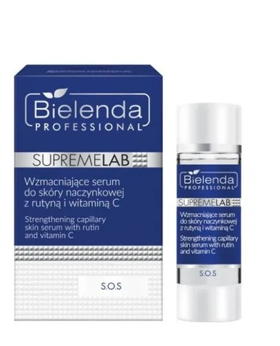 Bielenda Professional SUPREMELAB S.O.S, Strengthening Capillary Skin Serum with Rutin & Vitamin C (Wzmacniające serum do skóry naczyniowej z rutyną i wit. C)