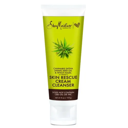 Shea Moisture Cannabis Sativa & Witch Hazel, Skin Rescue Cream Cleanser (Krem do oczyszczania twarzy)