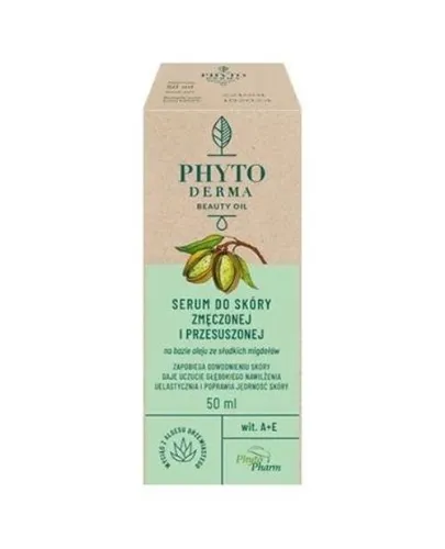 PhytoPharm Phyto Derma Beauty Oil (Serum do skóry zmęczonej i przesuszonej na bazie oleju ze słodkich migdałów)