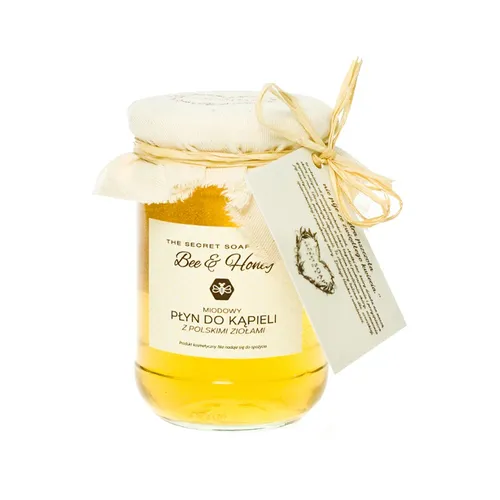 Soap & Friends Bee & Honey, Miodowy płyn do kąpieli z polskimi ziołami - 2