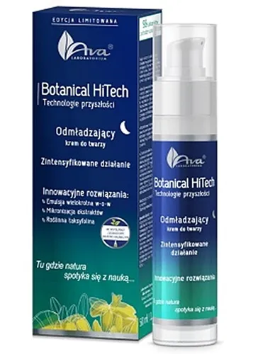 Laboratorium Kosmetyczne AVA Botanical HiTech, Odmładzający krem do twarzy na noc
