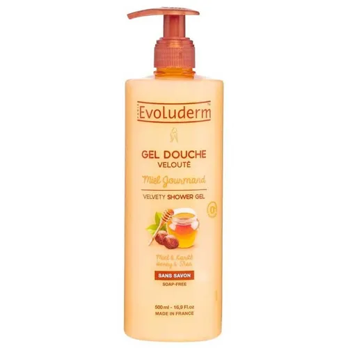 Evoluderm Miel Gourmand, Velvet Shower Gel (Aksamitny żel pod prysznic `Miód i masło Shea`)