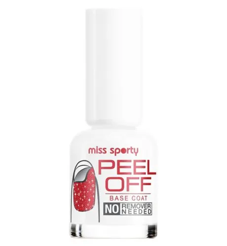 Miss Sporty Peel - off, Base coat (Baza ułatwiająca zdejmowanie lakieru)