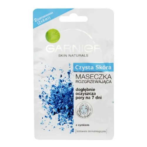 Garnier Czysta Skóra, Maseczka rozgrzewająca z cynkiem