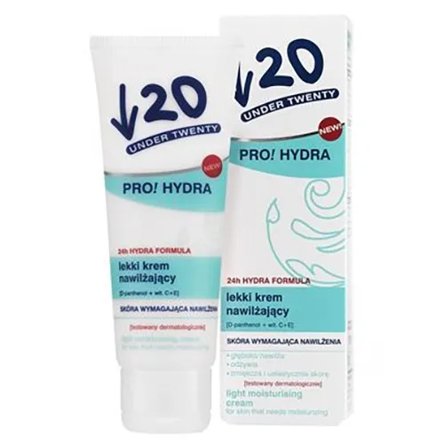 Under Twenty Pro! Hydra, Lekki krem nawilżający