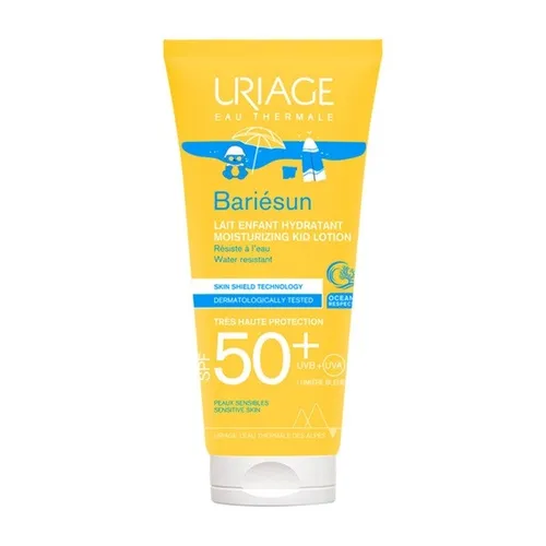 Uriage Bariesun, Lait Enfant Hydratant SPF 50+ Peaux Sensibles (Mleczko nawilżające dla dzieci SPF 50+ do skóry wrażliwej)
