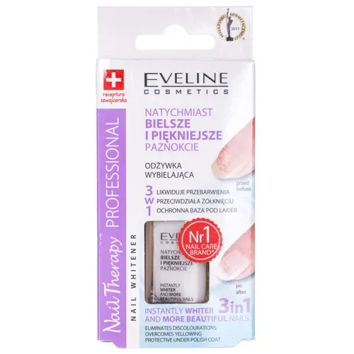 Eveline Cosmetics Nail Therapy Professional, Odżywka wybielająca do paznokci - 2