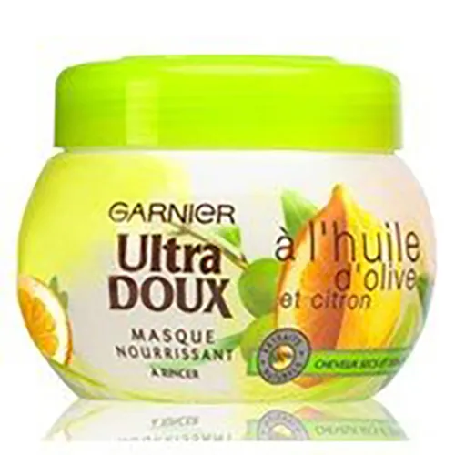 Garnier Ultra Doux, Maska intensywnie odżywcza z oliwą z oliwek i cytryną do włosów suchych i matowych