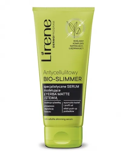 Lirene Dermoprogram Antycellulitowy bio-slimmer, Specjalistyczne serum modelujące z yerba matte i kofeiną