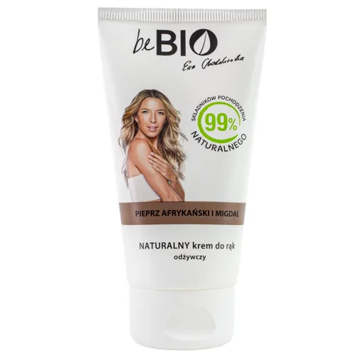 beBIO Naturalny krem do rąk `Pieprz afrykański i migdał` - 2