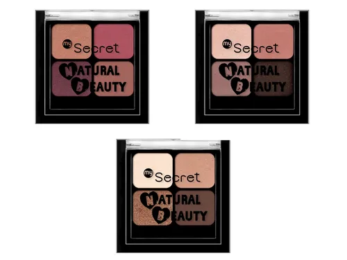 My Secret Natural Beauty, Eyeshadow Palette (Paleta czterech cieni do powiek)