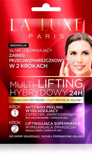 La Luxe Paris Multi - Lifting Hybrydowy 24H, Silnie ujędrniający zabieg przeciwzmarszczkowy w 2 krokach
