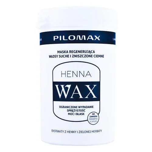 Laboratorium Pilomax Henna Wax, Regenerująca maska do włosów ciemnych (stara wersja) - 2