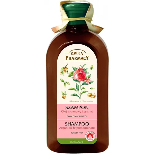 Green Pharmacy Szampon do włosów suchych z olejem arganowym i granatem - 1