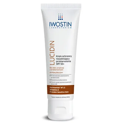 Iwostin Lucidin, Krem ochronny rozjaśniający przebarwienia SPF 50+