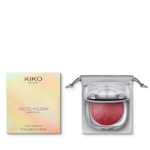 Kiko Milano Arctic Holiday, Baked Blush (Wypiekany metaliczny róż) - 1