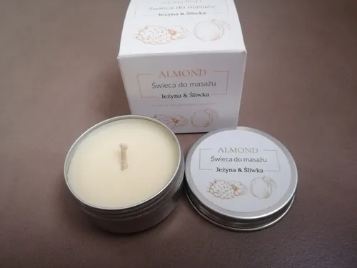 Almond Cosmetics Świeca do masażu `Jeżyna & Śliwka` - 1