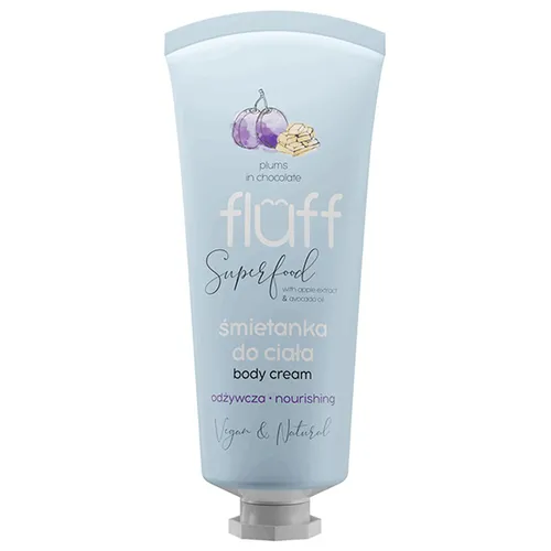 Fluff Superfood, Nourishing Body Cream Plums in Chocolate (Odżywcza śmietanka do ciała)